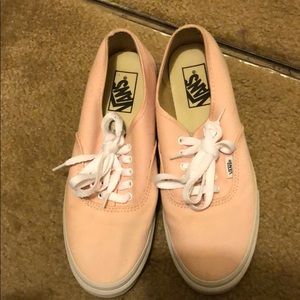 Vans. Light pink. Great condition. Size 9